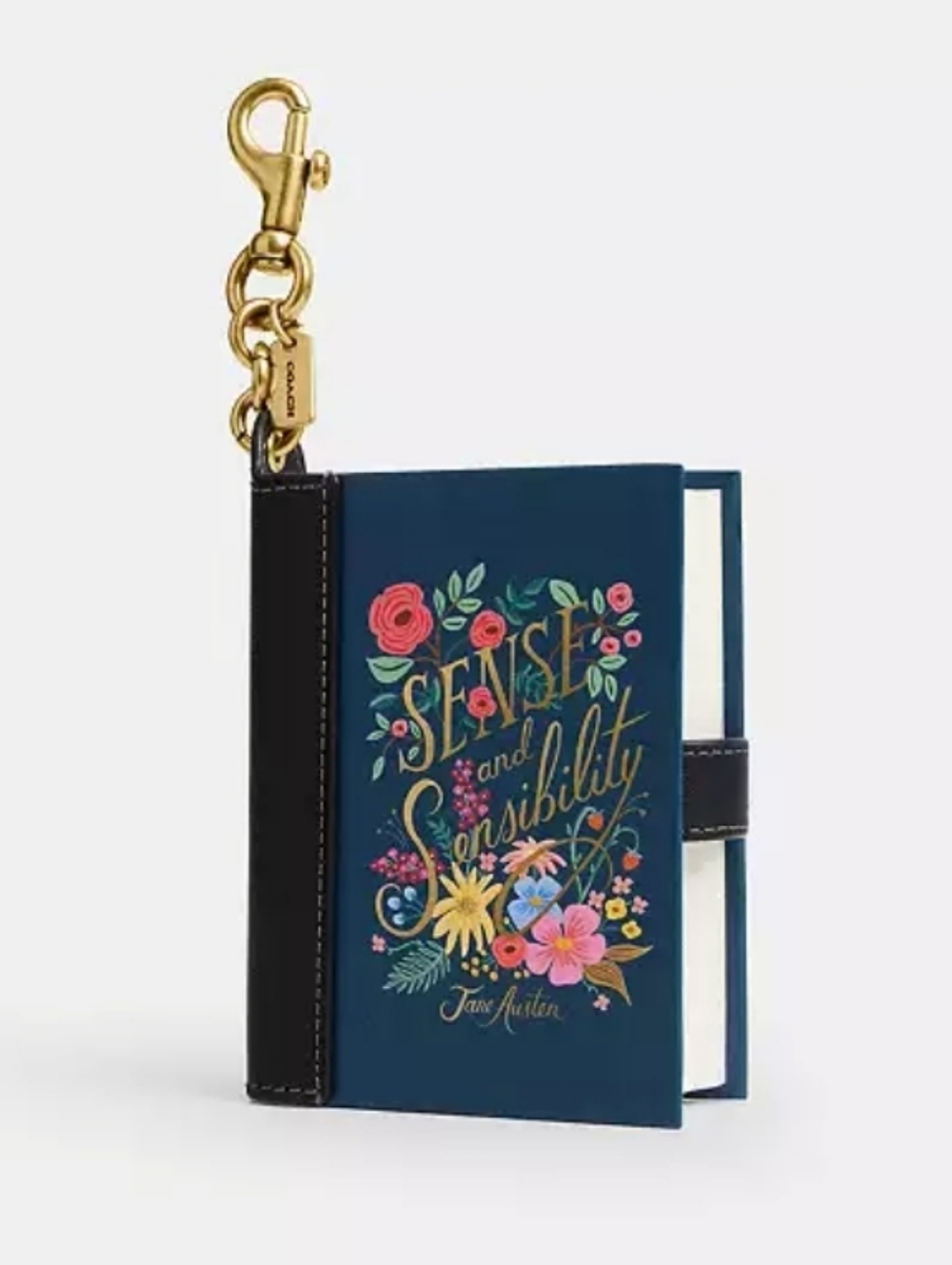 Coach Sense And Sensibility Jane Austen Mirco Book Bag Charm Leather Spine - Picture 16 of 16